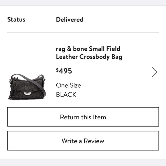 Black Rag & Bone Small Field Leather Crossbody Bag - Picture 3 of 16